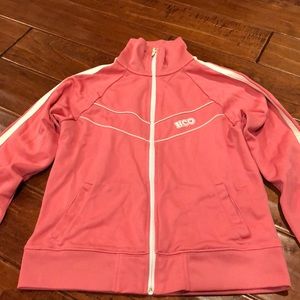 Cute coral colored track jacket